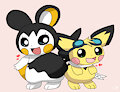 Sparks having fun with Yarn by pichu90