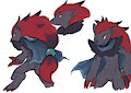 Zoroark Pokesona by claviarm