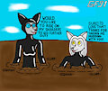 Ghost and Vikki's muddy latex fun