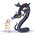 Ker and Goat by DragonAsis