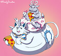 Me and daddy snackin'~! by SerenaLovehart
