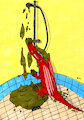 Kartonis in Da Ti's mud shower 2/3