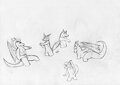 fist mud-fight group picture scetch
