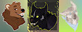 Kuruk, Rieka, and Skylar Headshot Trio by Kuruk