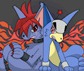 Cool and Houndour by RuinBENIKITSUNE