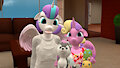 Flurry and Skyla's serious "please" faces.