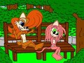 SALLY AND AMY IN THE PARK 