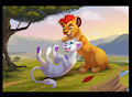 Lazuli and Kion by Litarath
