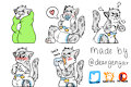 Sticker Set 3 by deargengar