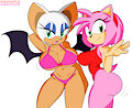 Rouge/Amy - Sexy Hot Bikini Girls by Habbodude