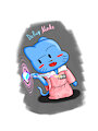 Chibi Gumball just wears a oversized pink dress and he's now stuck in a debug mode of the Void by NoharaMisae