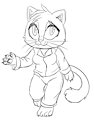 kitty walking by Catpixels