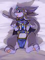 Esfil on the bed by ShippoNosekura