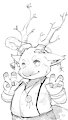 Fursona, taking stag form by pawsve