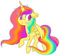 Rainbow Alicorn Adopt by NeroMalo96