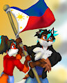 Hoisting the Philippine Flag