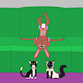 Amy and her cats