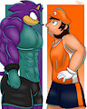 A Competitive Staredown - Purple vs Orange