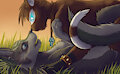 Suel (Cat) x Link (Wolf) by DawnLux