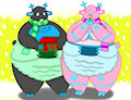 Fatty Reindeers! - Inktail and Flower