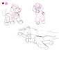 Mighty  pups sketches by Darnell