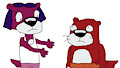 Peanut Otter and Jelly Otter in Summer Outfits