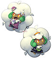 two fancy looking whimsicott!!