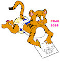 Doodling Brian Tiger
