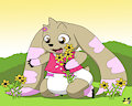 Flower Lopmon -By Pichu90-