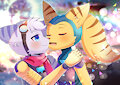 Rivet and Angela Cross as a loving couple