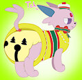 Jingle bell espeon holowear