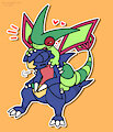 Garchomp & Flygon by unsignedNEZ