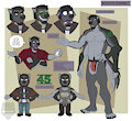 Reference Sheet: Brandon by Crocdragon