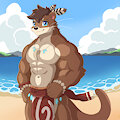 Big otter by Littlecat