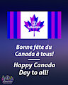 Canada in blue and purple mode