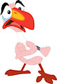 A poor molting hornbill by Superporygon