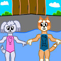 lila & pool bingo in the summer (bluey) by Mackenzie08
