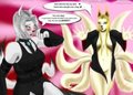 Commission Vosur: Nita and Tsukuyomi CG