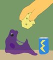 feeding the slime