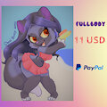 Fullbody comission 11USD by GhostBunny22