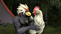 Braviary playing with his cock. by Kingdude84