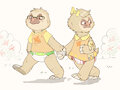 the twins take a walk