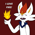 Cinderace Plays With Fireball