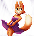 Diane Foxington in a Dress by BunButtts