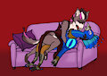 ArtFight 2023 - Blue [Skidar] - Seduced by a vampire