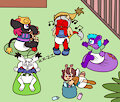 After the Sleepover Group Picture by RitaTheWoodpecker