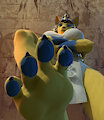 This cat is stomping by Lapushis
