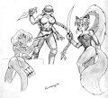 Old Art: TMNT Trio by RDK