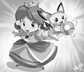 The Princess & The Pichu (art by ShoNUFF44)