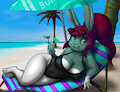 Lounging Bikini Beach Bunny (14-bis)